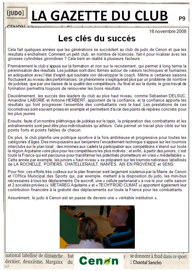 clés du succès